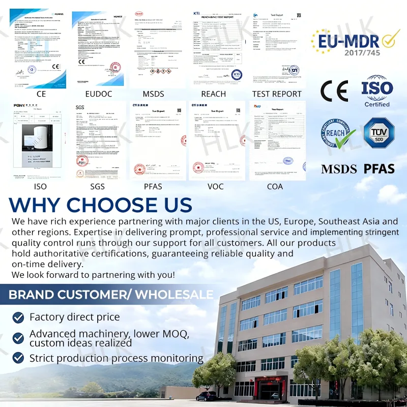 HLK Quanzhou OEM Factory — production team, automated lines, QC inspection